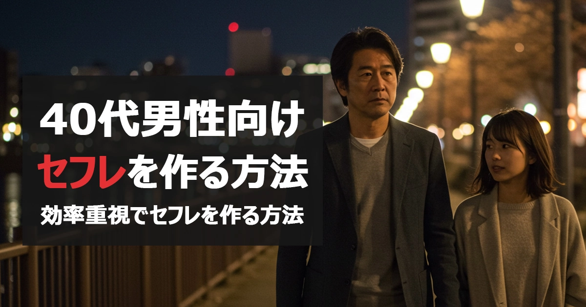 40代男性がセフレを作る方法